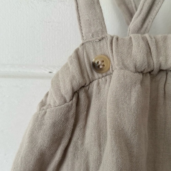 NWT Monbebe Gauzy Cotton Boho Neutral Can Can Wear 2 Ways Skirt Dress in Gray S - Picture 11 of 16